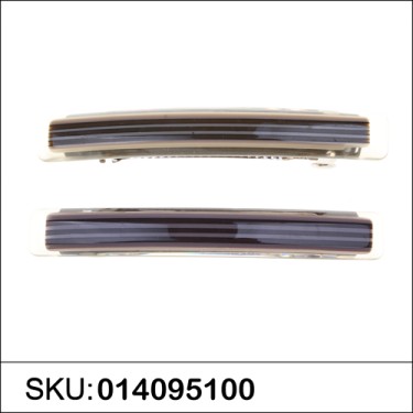 Stripe Long & Skinny Barrette  2-Pack