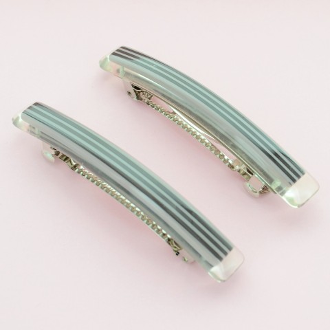 Stripe Long & Skinny Barrette  2-Pack