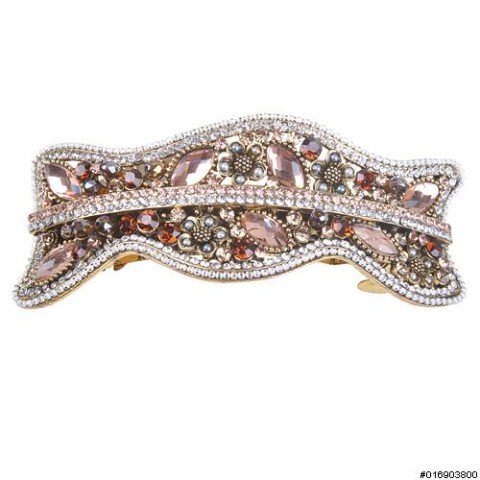 Vintage Style Crystal Beaded-Embellished Barrette