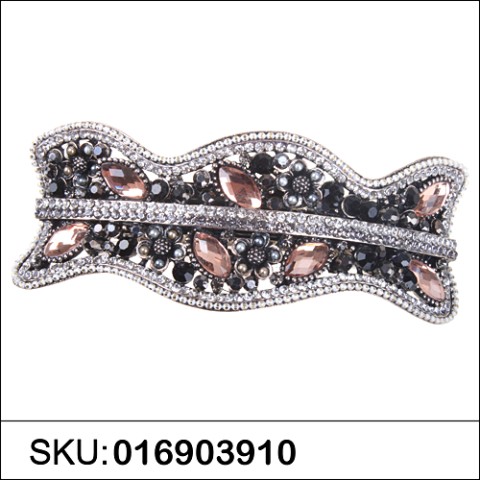 Vintage Style Crystal Beaded-Embellished Barrette