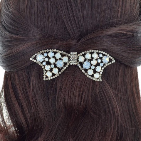 Crystal Bow Barrette