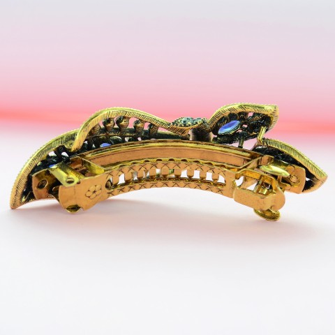 Cubiczirconia Bow Knot Double Clip Barrette