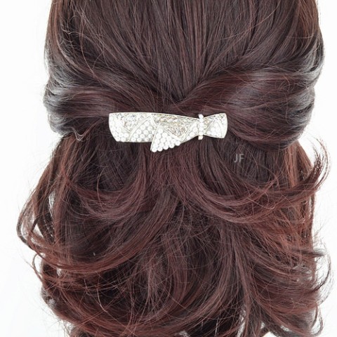 HairClips White