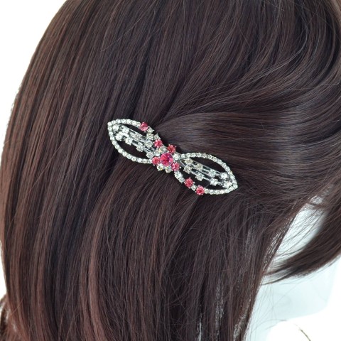 Crystal Bow Barrette (Cilp Paris)