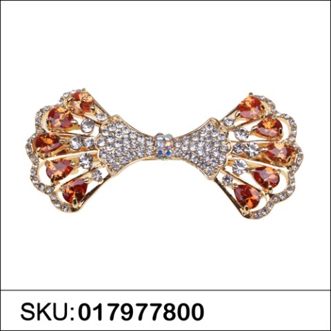 Luxurious Cubiczirconia Butterfly Barrette