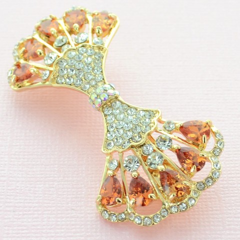 Luxurious Cubiczirconia Butterfly Barrette