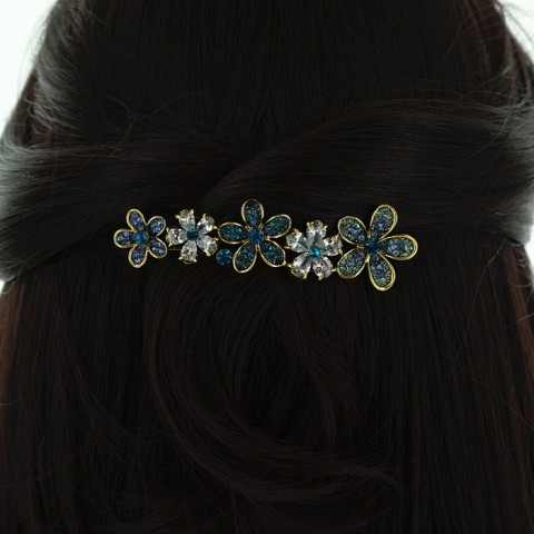 Cubiczirconia Flowers Barrette (Clip Paris)