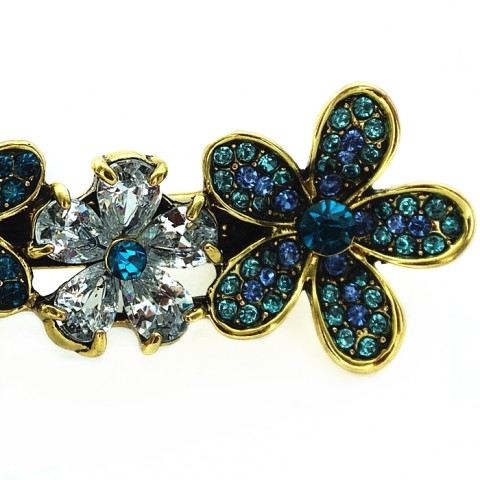 Cubiczirconia Flowers Barrette (Clip Paris)