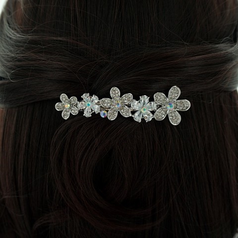 Cubiczirconia Flowers Barrette (Clip Paris)