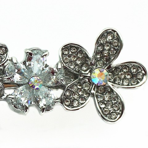 Cubiczirconia Flowers Barrette (Clip Paris)