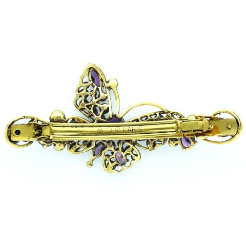 Luxurious Cubiczirconia Butterfly Barrette