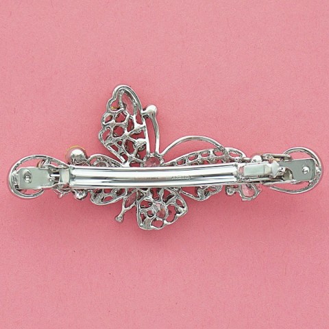 Luxurious Cubiczirconia Butterfly Barrette