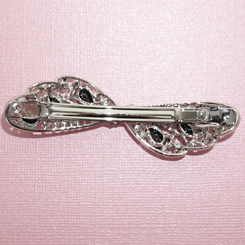 Vintage Inspired CubicZirconia Barrette Clip Paris