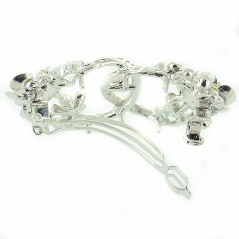 Cubiczirconia & Relief Flower Barrette