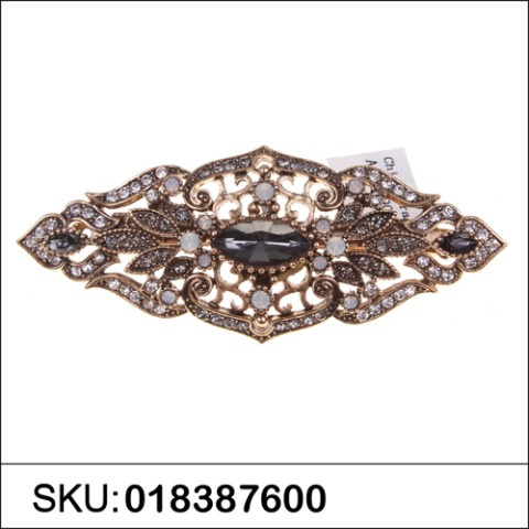 Vintage Style Crystal Barrette (France Clip)