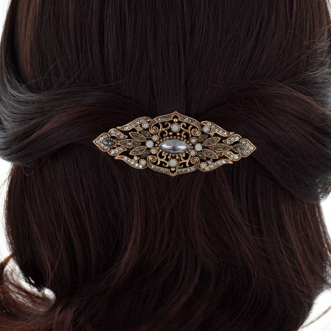 Vintage Style Crystal Barrette (France Clip)