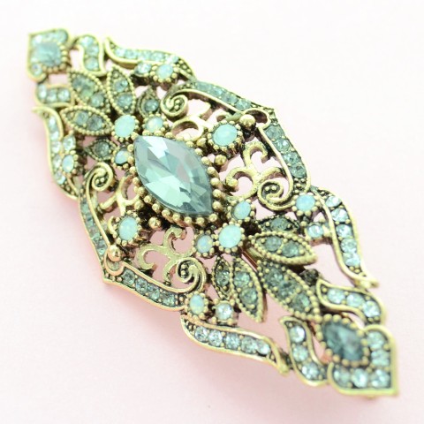 Vintage Style Crystal Barrette (France Clip)