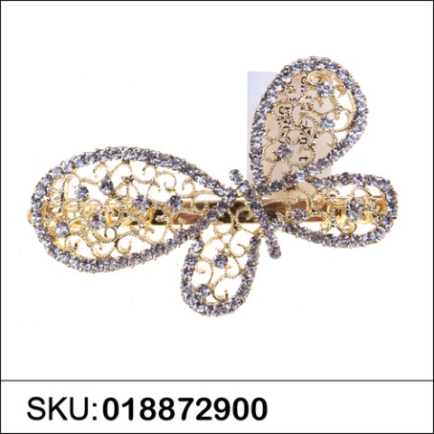 Austria Crystal Butterfly Barrette (Clip France)