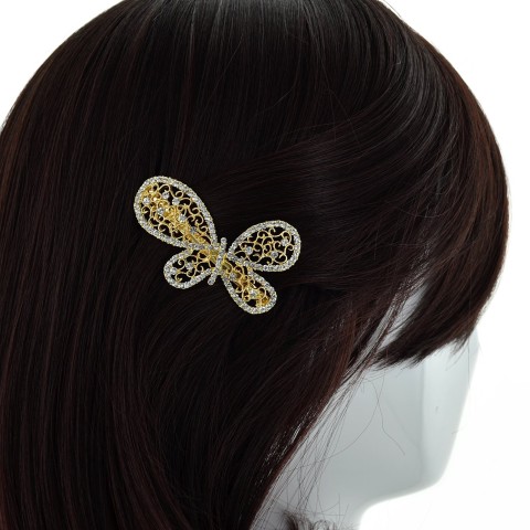 Austria Crystal Butterfly Barrette (Clip France)