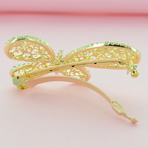 Austria Crystal Butterfly Barrette (Clip France)