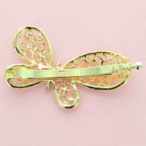 Austria Crystal Butterfly Barrette (Clip France)