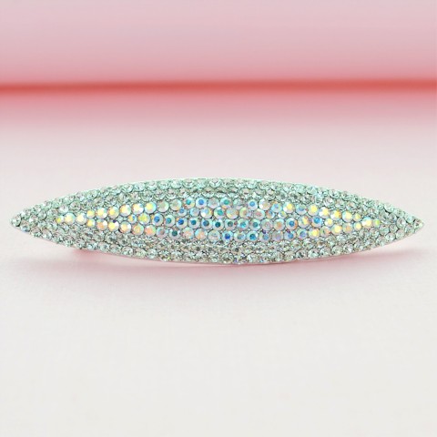 Lavish Austria Crystal Oblong Barrette