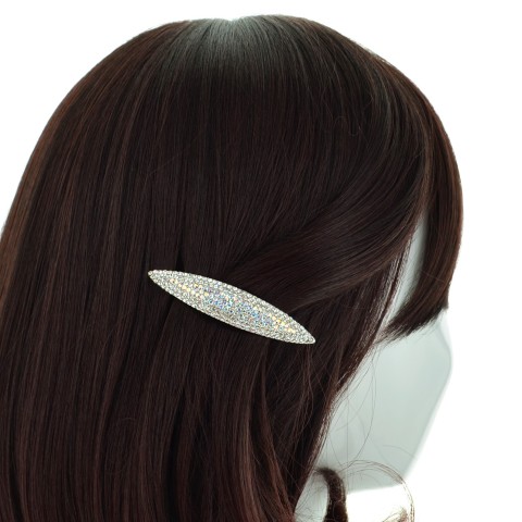 Lavish Austria Crystal Oblong Barrette