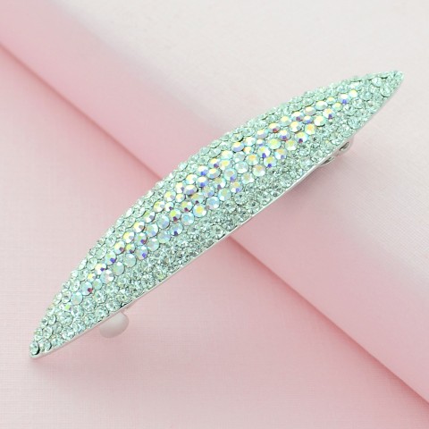 Lavish Austria Crystal Oblong Barrette