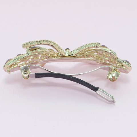 Australian Crystal Embellished Bow Barrette