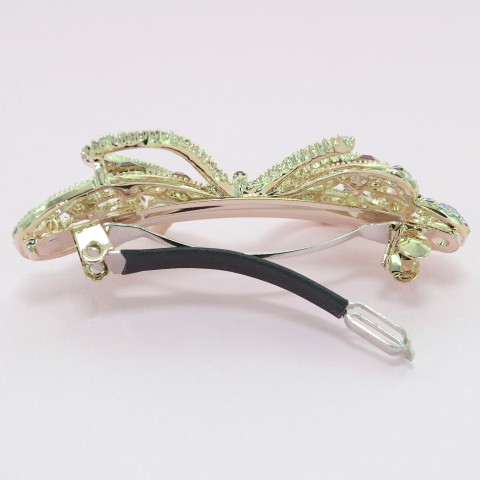 Australian Crystal Embellished Bow Barrette