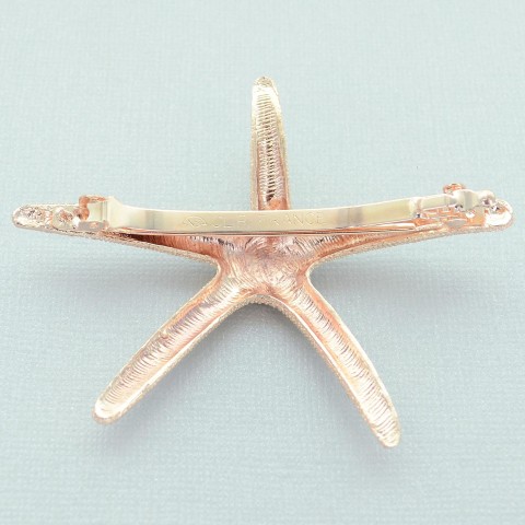 Crystal Star fish Barrette