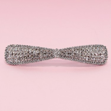 Australian Crystal Long Bow Barrette