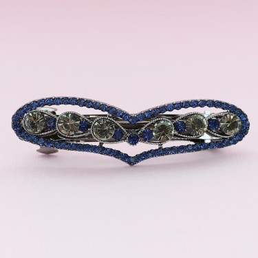 Crystal Rhinestone Heart Barrette/Hair Clip