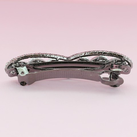 Crystal Rhinestone Heart Barrette/Hair Clip