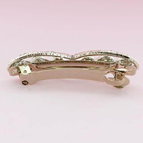 Crystal Rhinestone Heart Barrette/Hair Clip