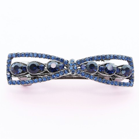 Rhinestone Bow Barrette (Clip France )