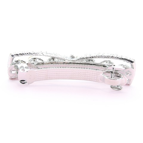 Rhinestone Bow Barrette (Clip France )