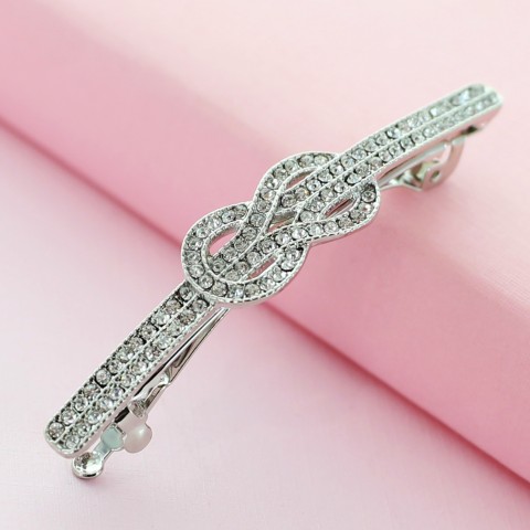 Rhinestone Twist Barrette/Hair Clip (Clip France)