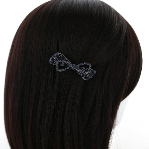 Crystal Rhinestone  Bow Barrette/Hair Clip