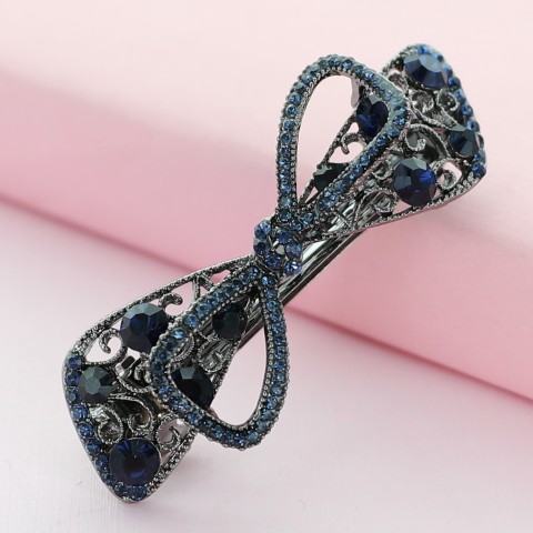 Crystal Rhinestone  Bow Barrette/Hair Clip