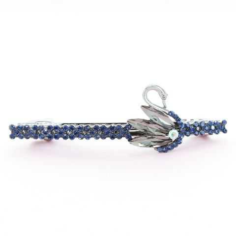 Rhinestone Swan Barrette (Clip France )