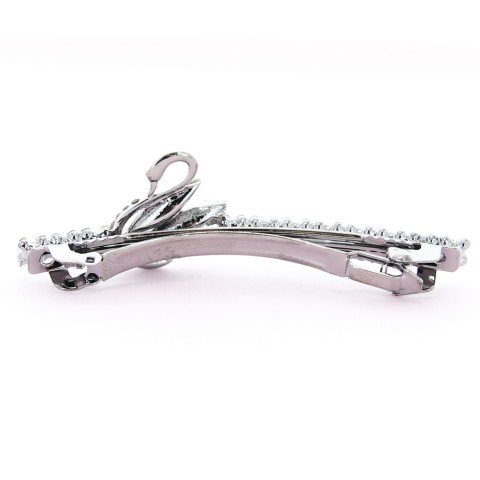 Rhinestone Swan Barrette (Clip France )