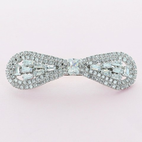 Cubic Zirconia Bow Pinch Cilp