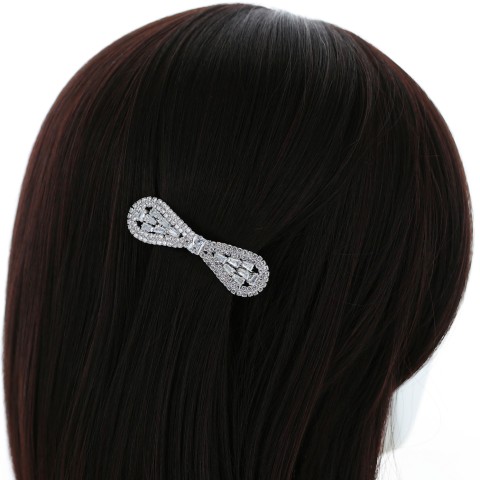 Cubic Zirconia Bow Pinch Cilp