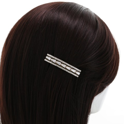 Cubic Zirconia Barrette/Hair Clip