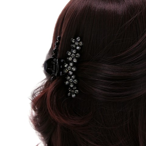 Australian Crystal-Embellished Flowers Hair Jaw