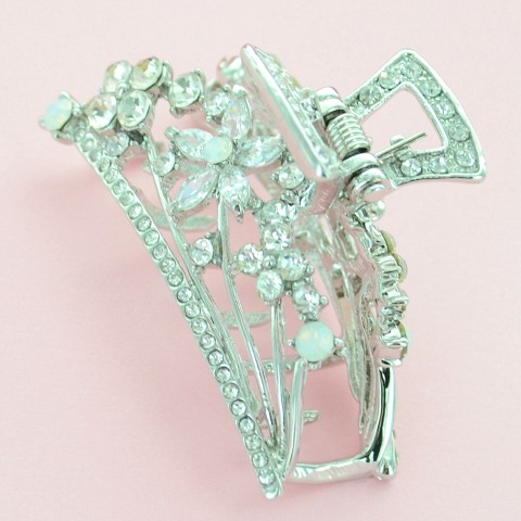 Cubic Zirconia Flower Hair Jaw