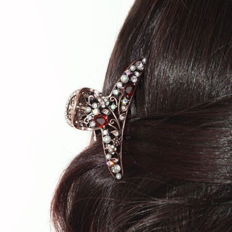 Vintage Inspired Cubiczirconia Hair Jaw.