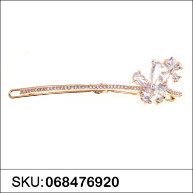 Luxurious Cubiczirconia Flower Barrette