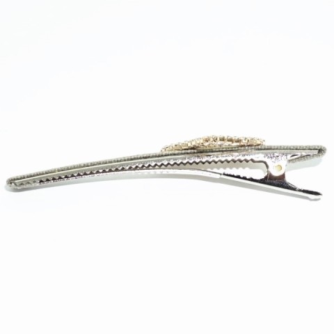 Crystal Clover Alligator Clip